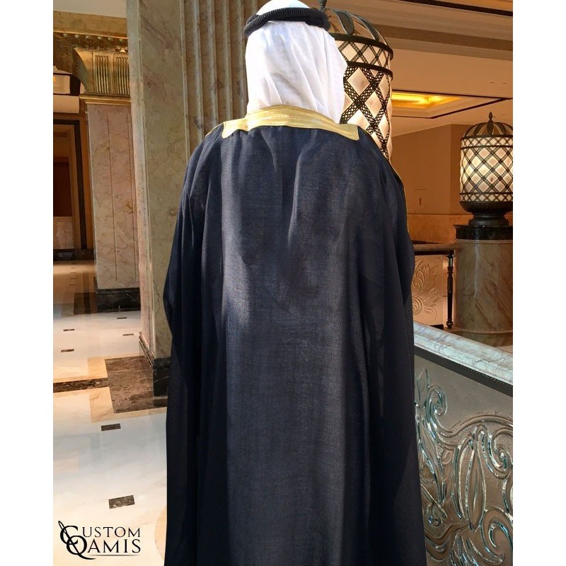 Bisht sur-mesure gris clair