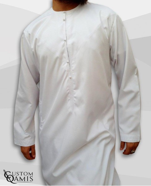 Qamis Emirati Blanc