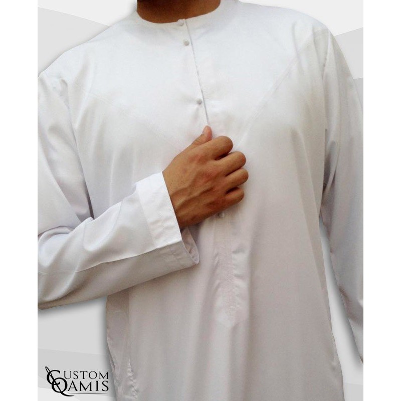 Qamis Emirati Blanc