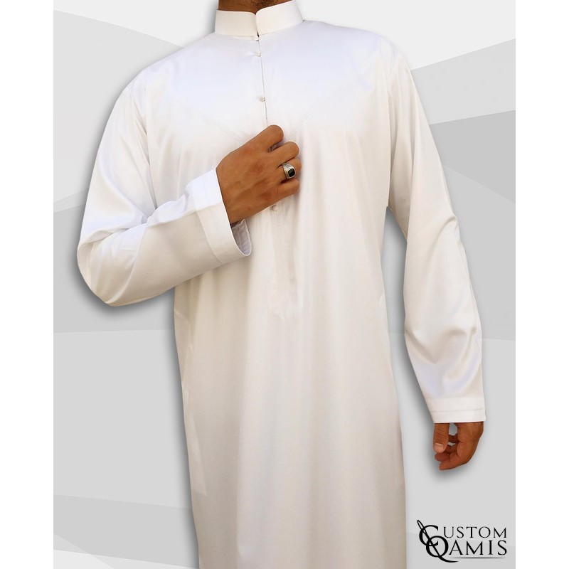 Qamis Abadi Blanc