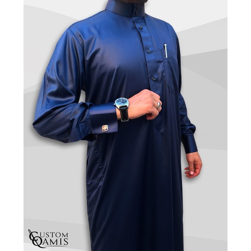 Saudi Kamees Navy Blue