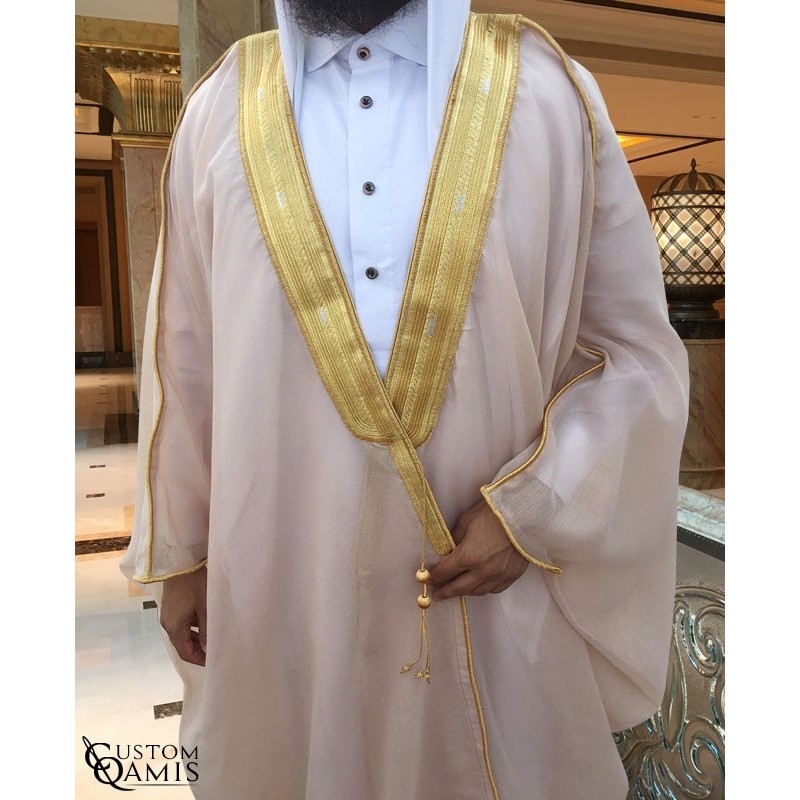 Bisht sur-mesure beige