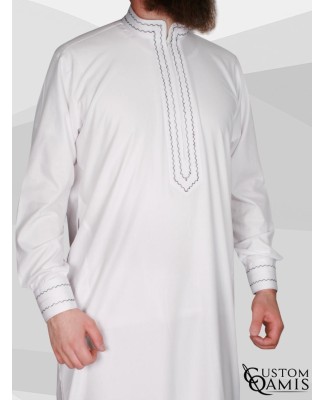 Qamis Sultan Cotton white