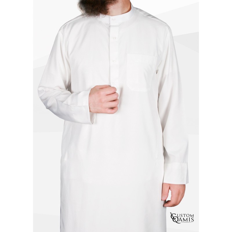 Qamis Koweti crème Tissu Spring