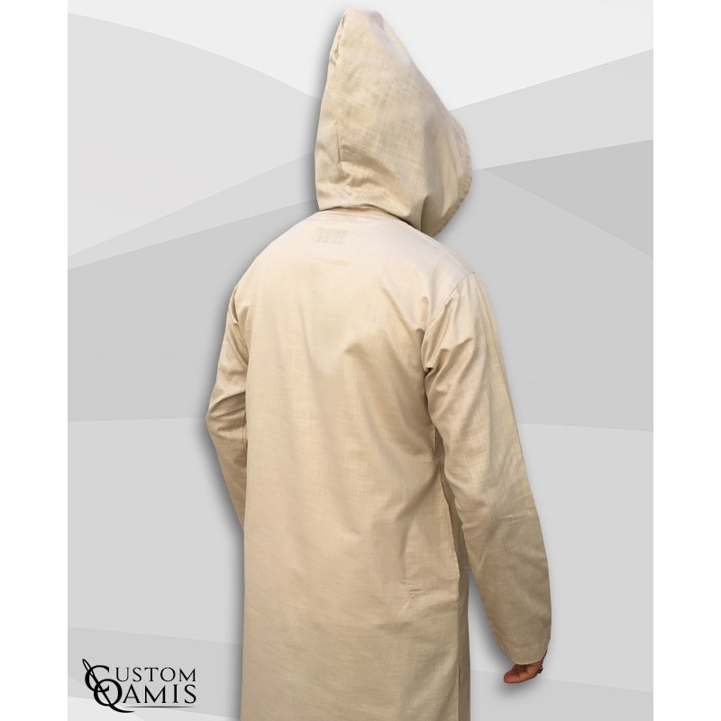 Djalabiya tissu Linen beige