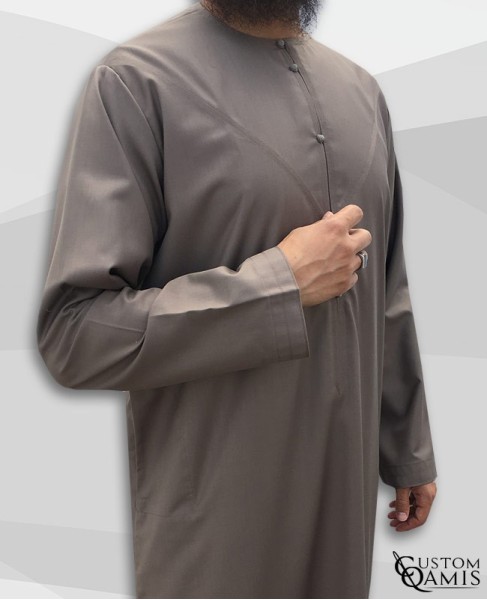 Emirati Thobe fabric Cashmere Wool Taupe
