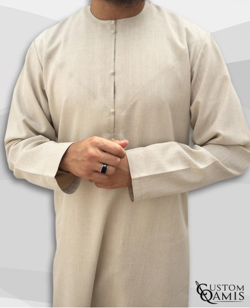 Emirati Thobe fabric Imperial beige