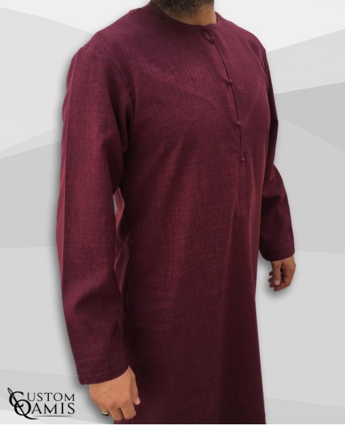 Emirati Thobe fabric Imperial burgundy
