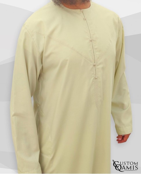 Emirati Thobe fabric Cotton Anis