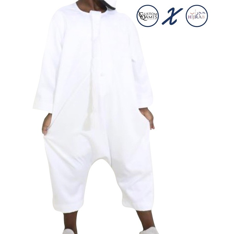 Ensemble père/fils Qamis Emirati + Qamis body Hijrab
