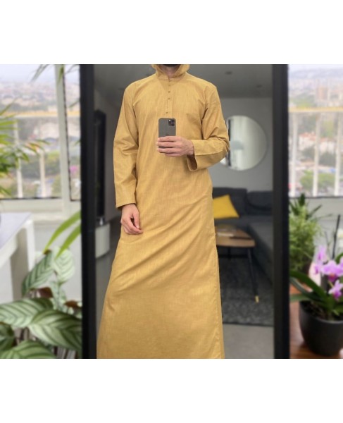 Djalabiya fabric Linen beige