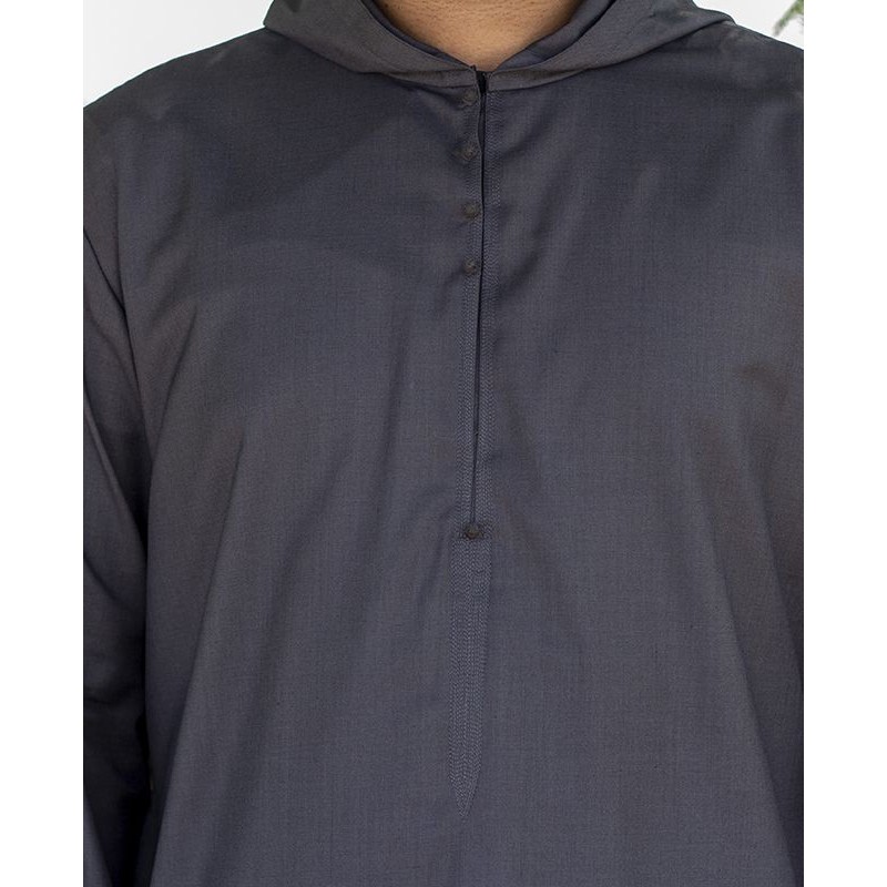 Djalabiya tissu Cashmere Wool Noir