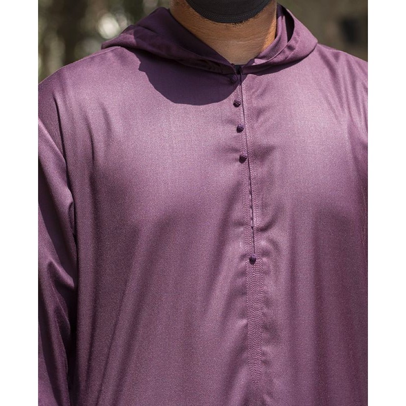 Djalabiya tissu Cashmere Wool Bordeaux