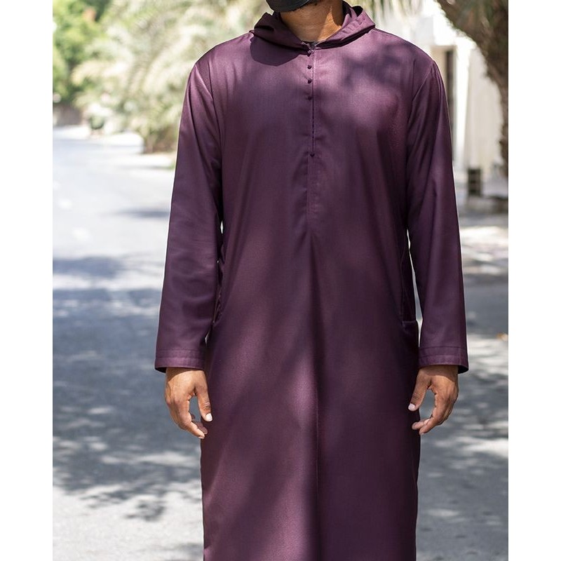 Djalabiya tissu Cashmere Wool Bordeaux