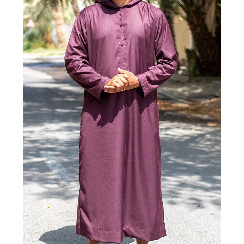 Djalabiya tissu Cashmere Wool Bordeaux