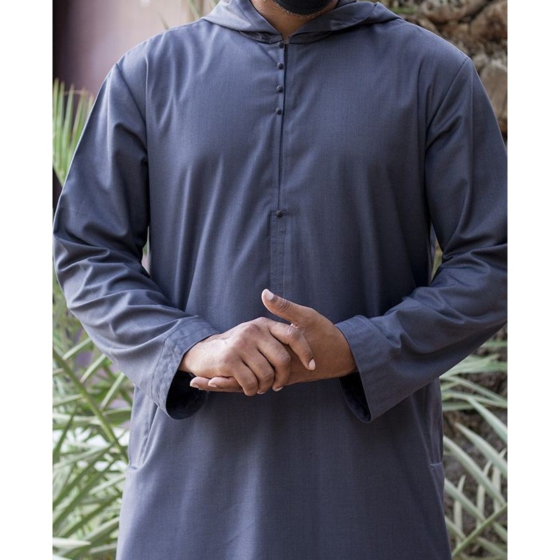 Djalabiya fabric Cashmere Wool Grey