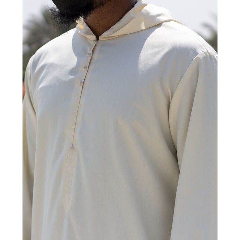 Djalabiya tissu Cashmere Wool Crème