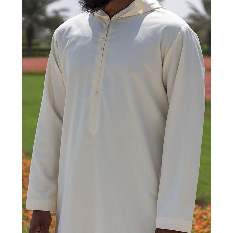 Djalabiya tissu Cashmere Wool Crème
