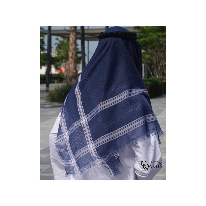 Blue Copper Shemagh