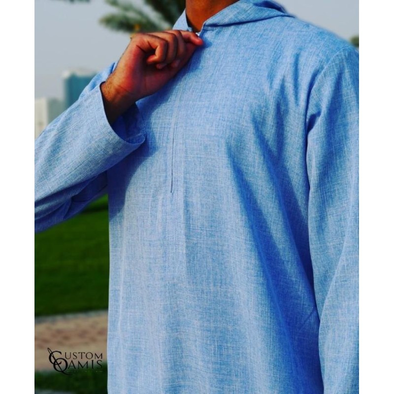 Djalabiya fabric Imperial Charcoal Grey