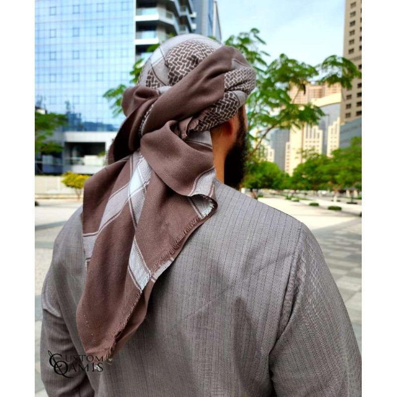 Shemagh d'hiver Marron Clair
