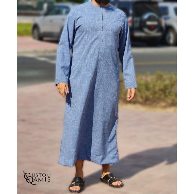 Emirati Thobe fabric Imperial light Bluish Grey