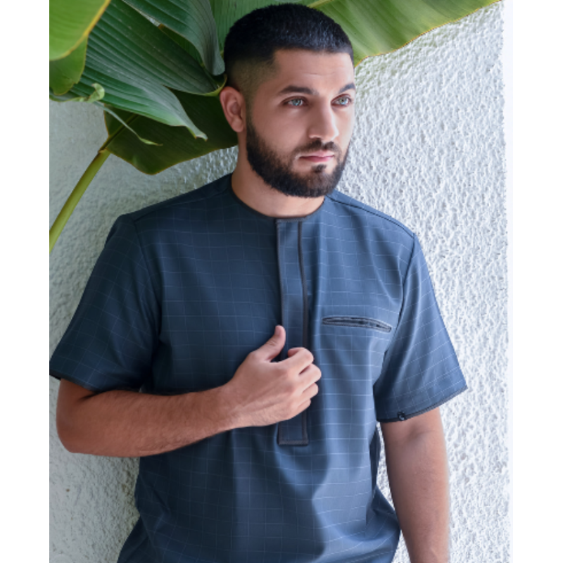 Nayja Cashmere Wool Gris Rayé